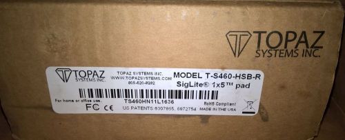 Topaz T-S460-HSB-R SigLite 1x5 USB Electronic Signature Capture Pad