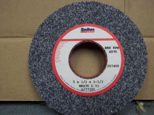 NEW RADIAC ABRASIVES 5X1/2X1-1/2 WAA36 L V1 Grinding Whee l4970 RPM