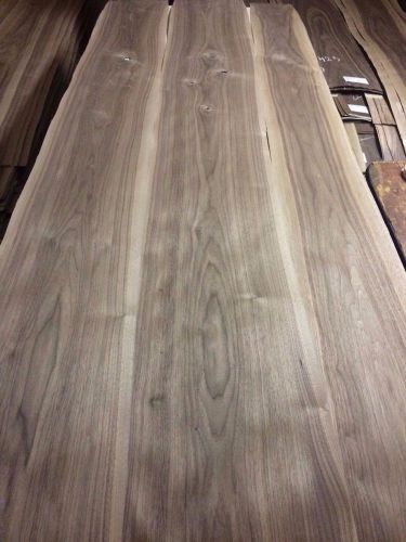 Wood Walnut Veneer 103X13   total 3 pcs RAW VENEER  N427.