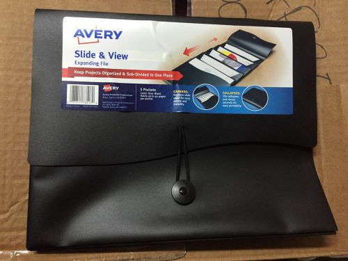 Avery Expandable File Folder ~ 5 Pocket