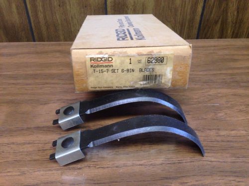Ridgid 62980 Replacement Blades For Cutter, T-15B 6-8&#034; Expandable
