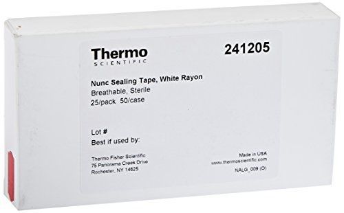 Nalgene Nunc Rayon Acrylate Sealing Tapes, White, Breathable (Case of 50)