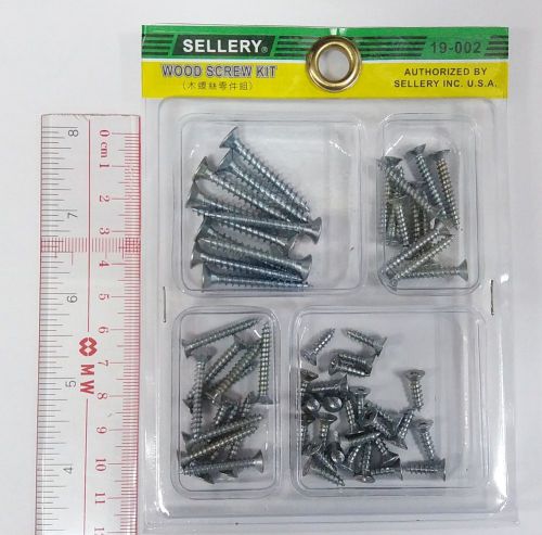 2 packs SELLERY Wood Screw Kit 19-002