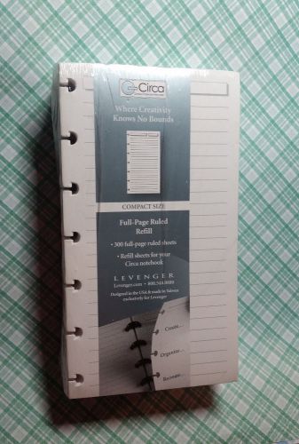 Levenger Circa Compact Full Paged Ruled Refill Sheets, 300 count (ADS5920)