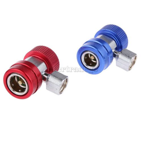 Quick Couplers Connector For Refrigerant R134a Car Automobile A/C Adapter