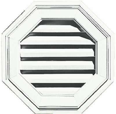 Builders edge inc 18-inch octagon gable vent - white for sale