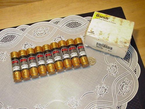Nine (9) buss frn-r-45 dual element rk5 fuses new! for sale