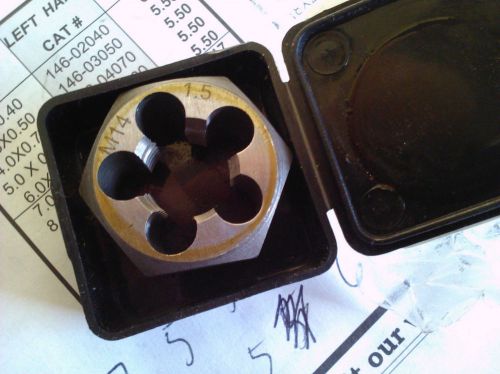 M14 X 1.50 CARBON STEEL HEX RE-THREADING DIE