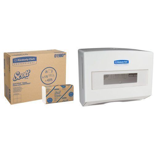 Kimberly-Clark Professional ScottFold Compact Towel Dispenser With 25-Pack Scott