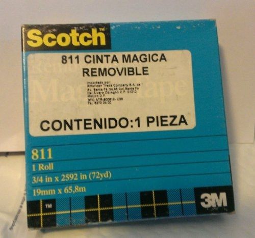 Scotch? Removable Tape 811, 3/4-inch x 2592 Inches, Boxed
