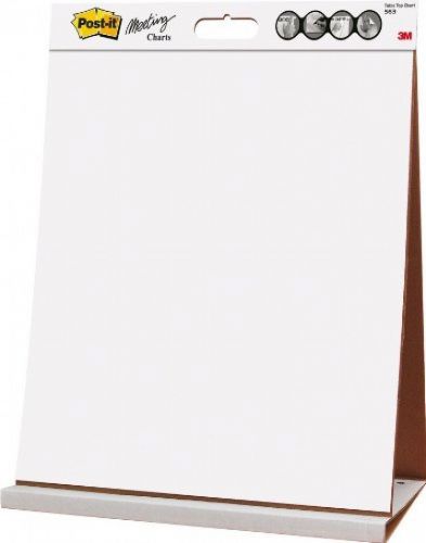 Post-it, Tabletop Easel Pad, 20 x 23-Inches, White, 20-Sheets/Pad, New 563R