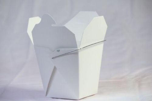 Chinese Take Out Food Boxes Wire Handles 16 Oz 1 Pint Lot 50 White Party Candies