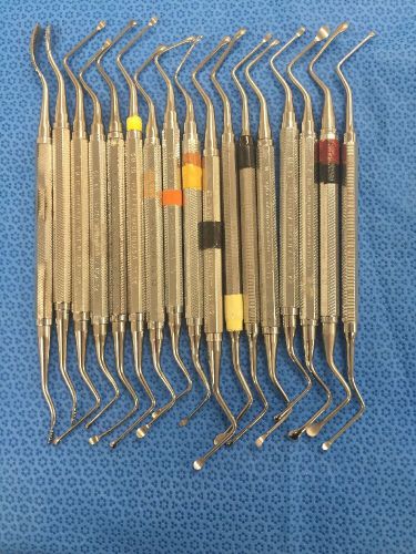 Set of 17 HU-Friedy Dental Instruments BF1Y , BF 52 , CL88 ,  CL85 and More