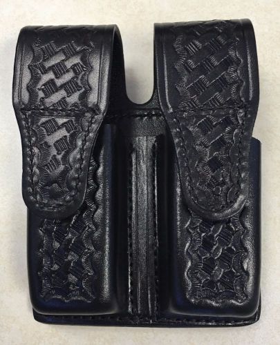 Bianchi 22201 Glock 21 Magazine Case Leather Duty Gear Basketweave