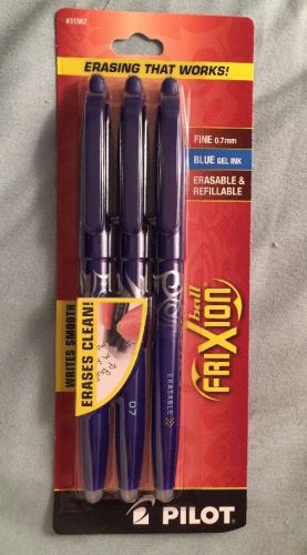 Pilot FriXion Ball Erasable Gel Ink Pens Fine Point 0.7MM Blue 31567