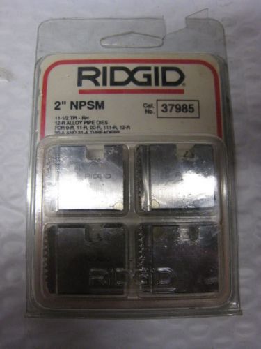 Ridgid 37985 Manual Pipe Threader Dies Alloy Right Hand 2&#034; NPSM FREE SHIPPING
