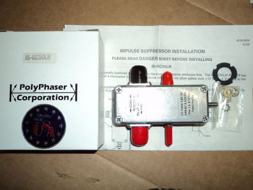 New polyphaser dc injector/dc path surge protectors #  is-gc50ln for sale