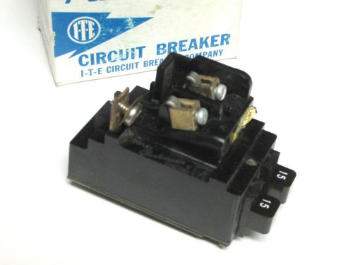NIB ..I.T.E.  Duplex Circuit Breaker ..  P1515  .. 2P .. 15/15A ...  ZF-30D