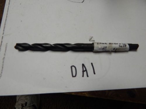 EDGAR ALLEN &amp; Gold Co. 27/64&#034; x # 1 Taper Shank Twist Drill Bit