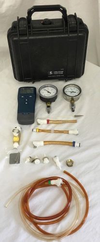 OMEGALYNX Handheld Differential Pressure Meter HHP-2000 Pelican Case Accessories
