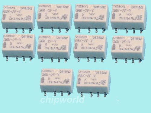 10PCS SMD 5V G6K-2F-Y-5VDC Signal Relay 8PIN for Omron Relay