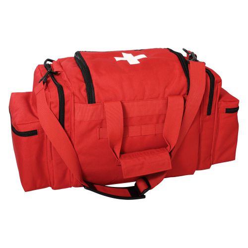 Red paramedic rescue emt ems emergency medical response trauma bag new for sale