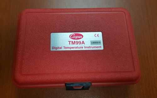Cooper instrument electro-therm digital thermometer tm99a. w original box. red.. for sale