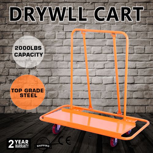 2000LBS Drywall Cart Dolly Sheetrock Panel Metal Tool Construction Truck UPDATED