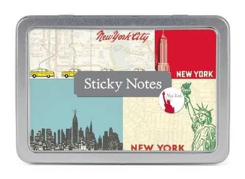 Cavallini papers &amp; co., inc. cavallini papers sticky notes, new york, set of 5 for sale