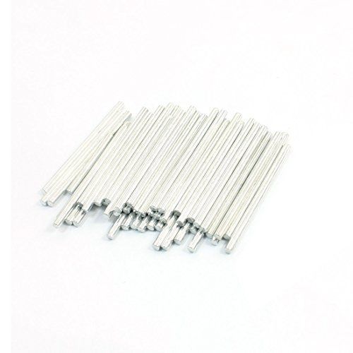 uxcell RC Toy Car Model Part Stainless Steel Round Rods Axles 35mmx2mm 50 Pcs
