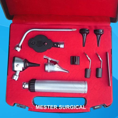 New ent opthalmoscope otoscope nasal larynx diagnostic set kit for sale