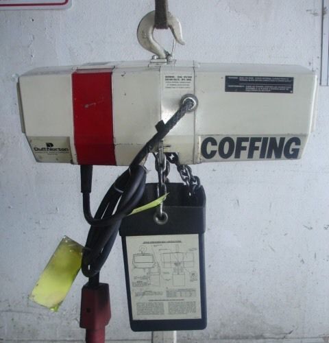 COLUMBUS MCKINNON COFFING 1 TON EC2016 ELECTRIC CHAIN HOIST (16 FPM)