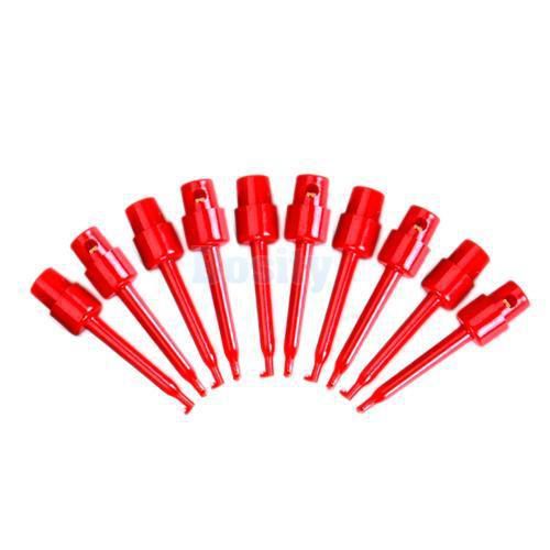 10pcs test hook clip grabbers test probe smd ic pcb diy for sale