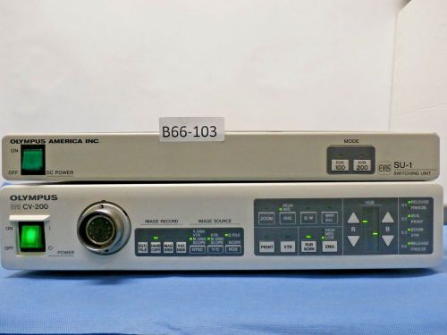 Olympus EVIS CV-200 Endoscopy Video Processor &amp; EVIS SU-1 Switching Unit