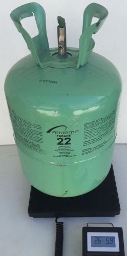 Arkema Refrigerant R22 20 lbs 13 oz in Partial 30 lb Tank R-22
