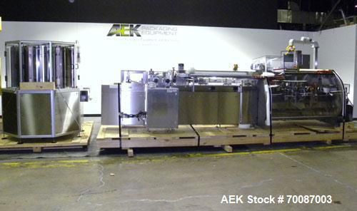 Used- bosch cut120 automatic intermittent motion horizontal tuck cartoner. capab for sale