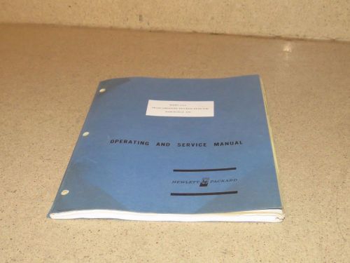 HEWLETT PACKARD PHASE/AMPLITUDE TRACKING DETECTOR MODEL 676A MANUAL 1968 #240