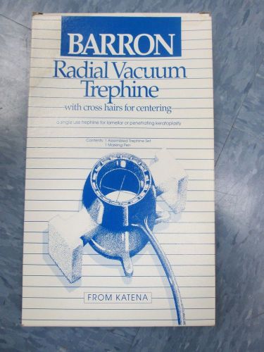 Katena Products Inc. Barron Radial Vacuum Trephine Ref. K20-2052