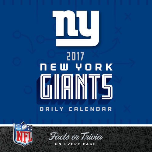 New York Giants 2017 Box Calendar