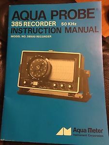 VINTAGE AQUA METER PROBE RECORDER-MODEL # 385 50 khz RECORDER