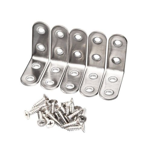 eBoot 5 Pieces 40 40 Stainless Steel 90 Degree Angle Bracket Corner Braces wi...