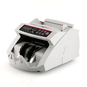 Amzdeal Money Counter Bill Counting Machine Bank Counterfeit Detector UV/ MG