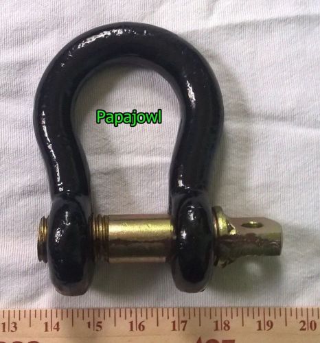 1&#034; clevis17,000lb shackle screw pin farm  equipment rigging towing recovery shop for sale