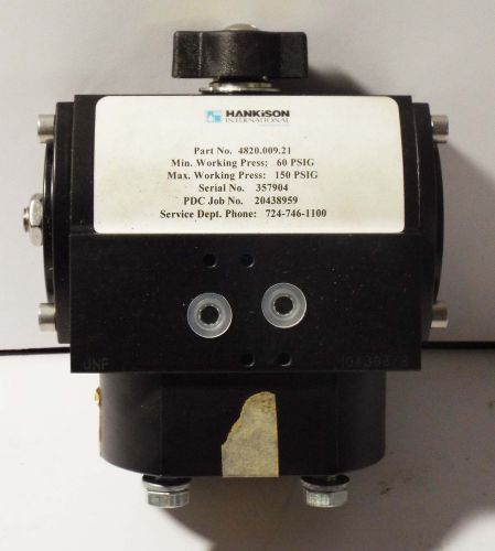 1 NEW HANKISON 4820.009.21 GRINNELL DOUBLE-ACTING ACTUATOR 60-150 PSIG