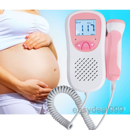Fetal Doppler 3MHz Probe Prenatal Heart Baby Monitor Speaker DC Earphone Port