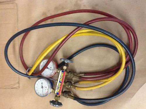 Lot of Ritchie Yellow Jacket HVAC Test And Charging Manifolds