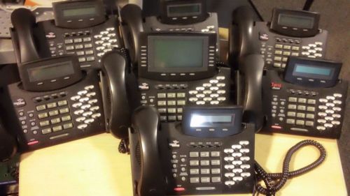 Lot of 7 Telrad Avanti/Connegy 79-620-1000/B Office Phones W/ Handsets &amp; Cords