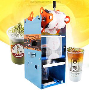 CE 270W 220V Electric Automatic Plastic Drink Tea Cups Sealer Sealing Machine