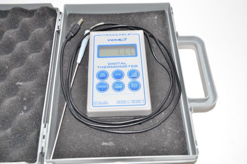 Vwr traceable digital thermometer # 61220-601 with probe for sale