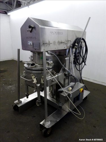 Used- ross high shear mixer, 40 liters (10.5 gallons), 316 stainless steel. jack for sale